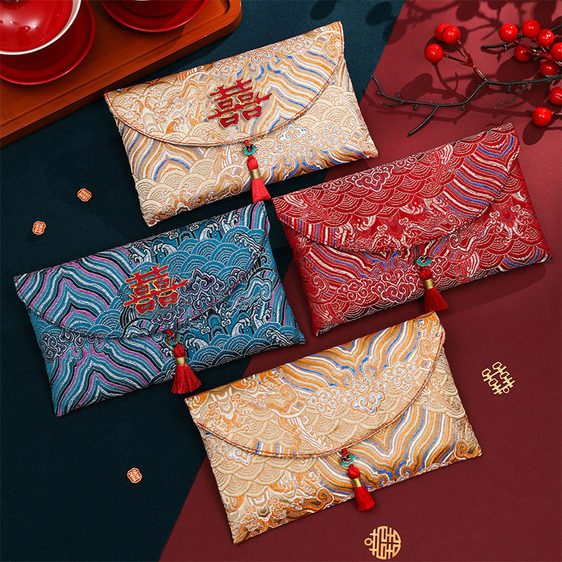 2 Pcs Brocade Embroidery Fabri - Embroidery Bag 评论和价格