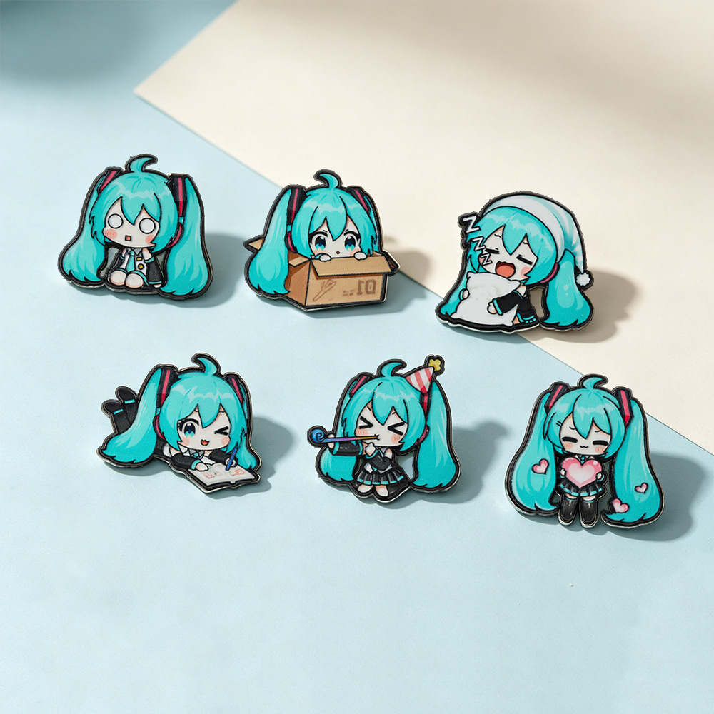4-10Pcs Cute Blue‑haired Girl  - Embroidery Reddit 评论和价格