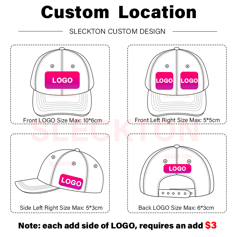 SLECKTON Custom Baseball Cap F - Embroidery Design Logo 评论和价格