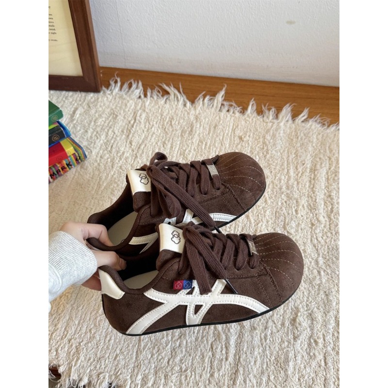 Women Brown‑White Suede Retro  - Embroidery Garments 评论和价格