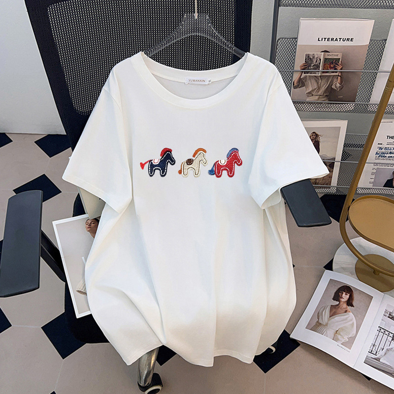 170Kg Plus Size Women's Bust 1 - Embroidery Cotton Shirt 评论和价格