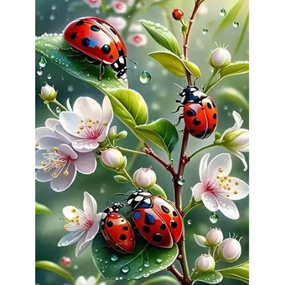 Frameless,5d Diamond Painting  - Embroidery Lady Bug 评论和价格