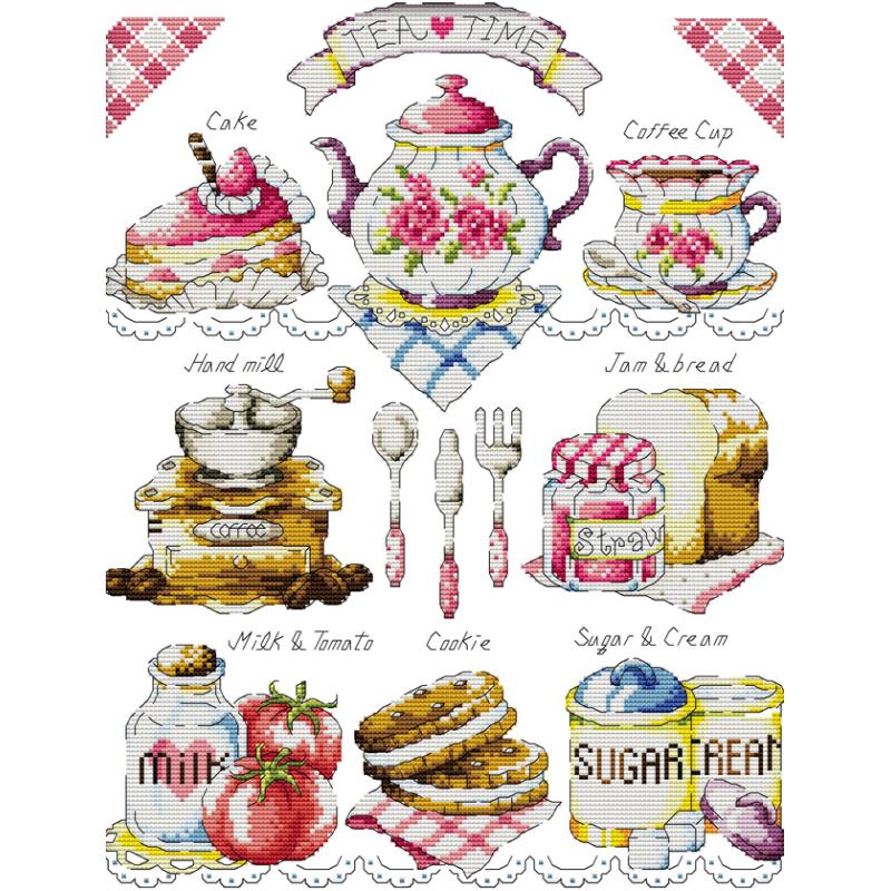 Afternoon Tea Dessert Pattern  - Embroidery Meaning 评论和价格