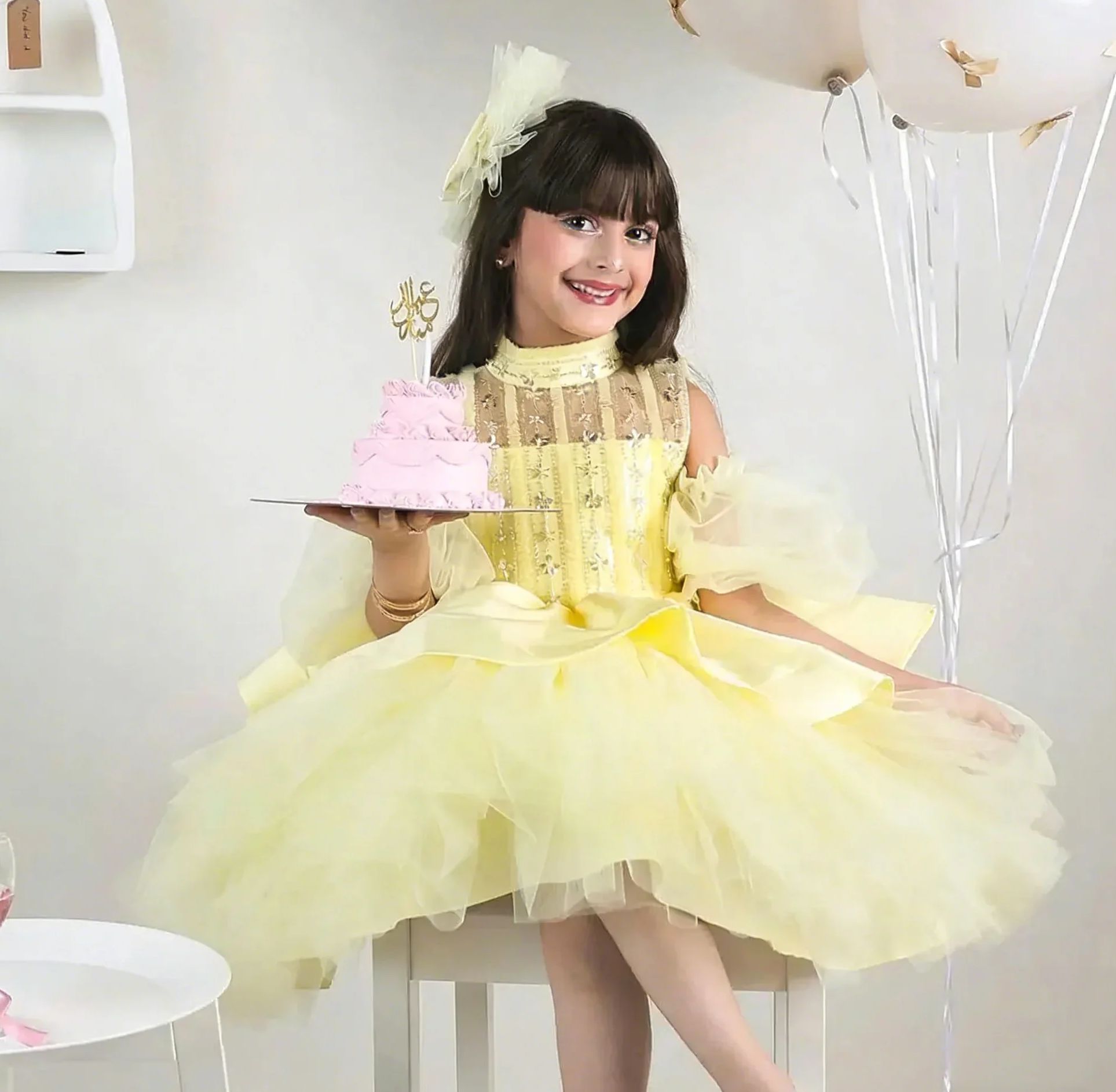 Yellow Flower Girl Dresses for - Embroidery Yellow Dress 评论和价格