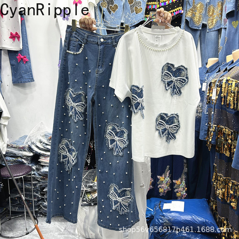 New Spring Summer Women Two-pi - Embroidery Cotton Shirt 评论和价格