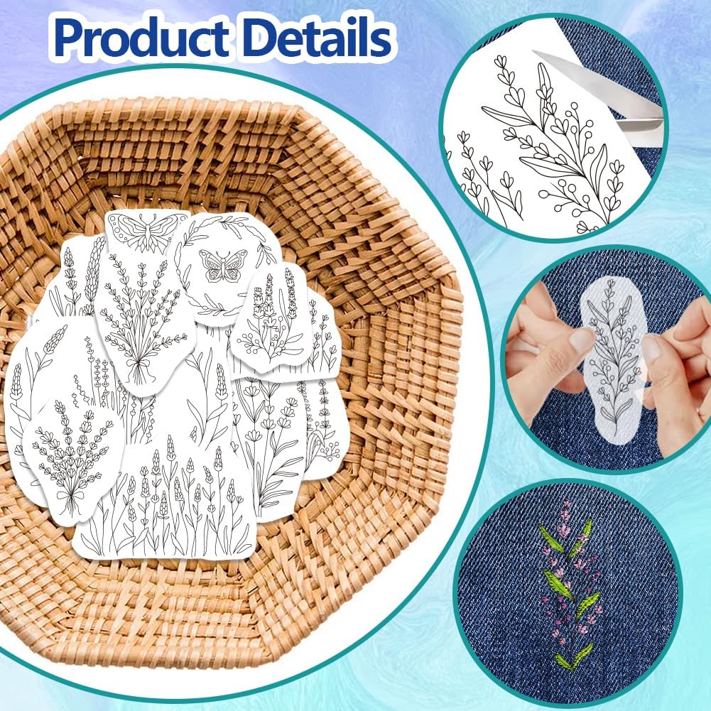 Lavender Flower Butterfly Wate - Embroidery Meaning 评论和价格