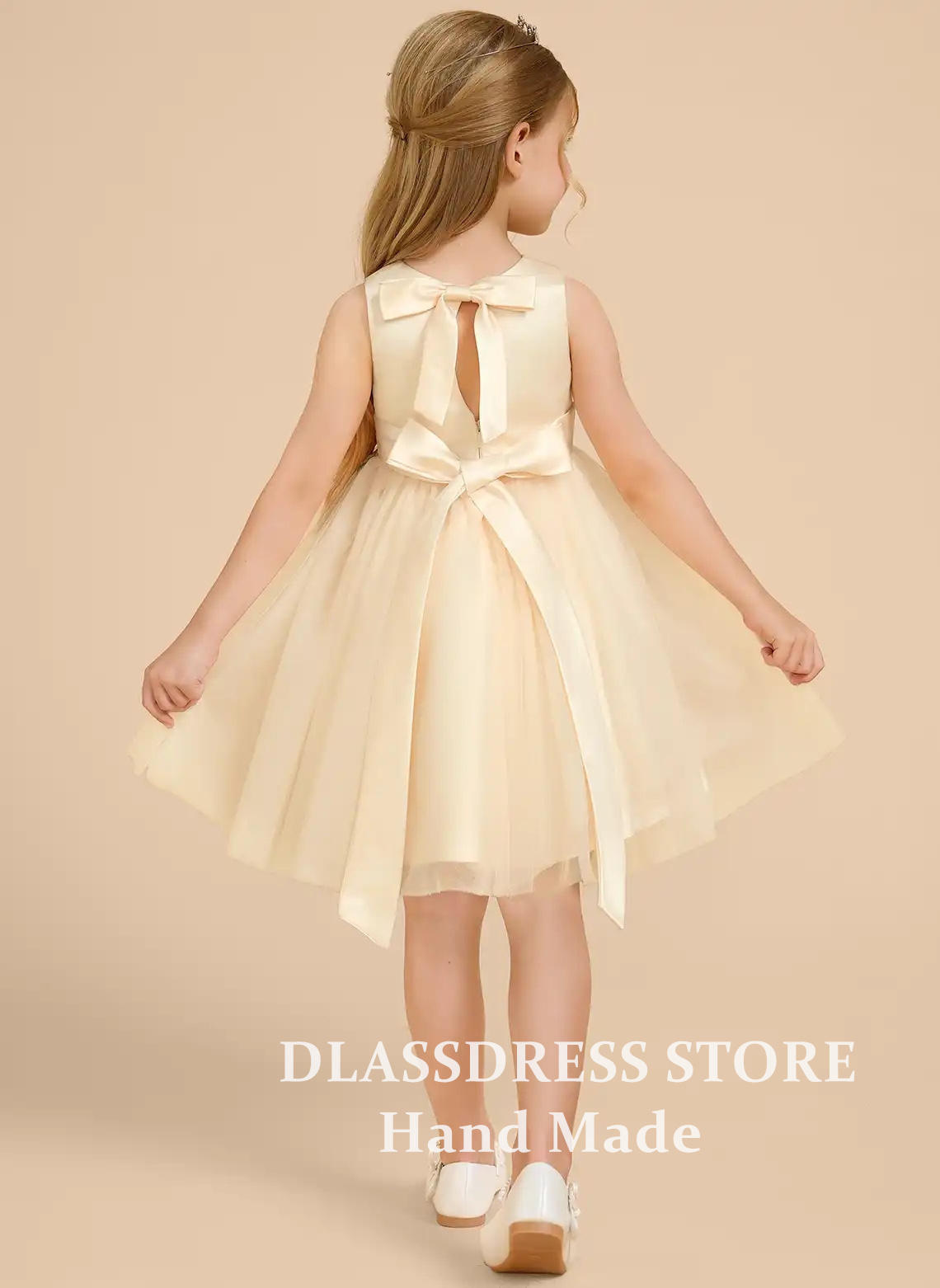 Customized Yellow Tulle Flower - Embroidery Yellow Dress 评论和价格
