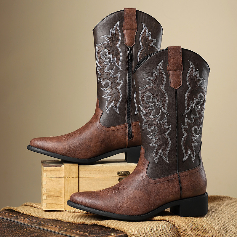 NEW Men High Boots Embroidery  - Embroidery Garments 评论和价格