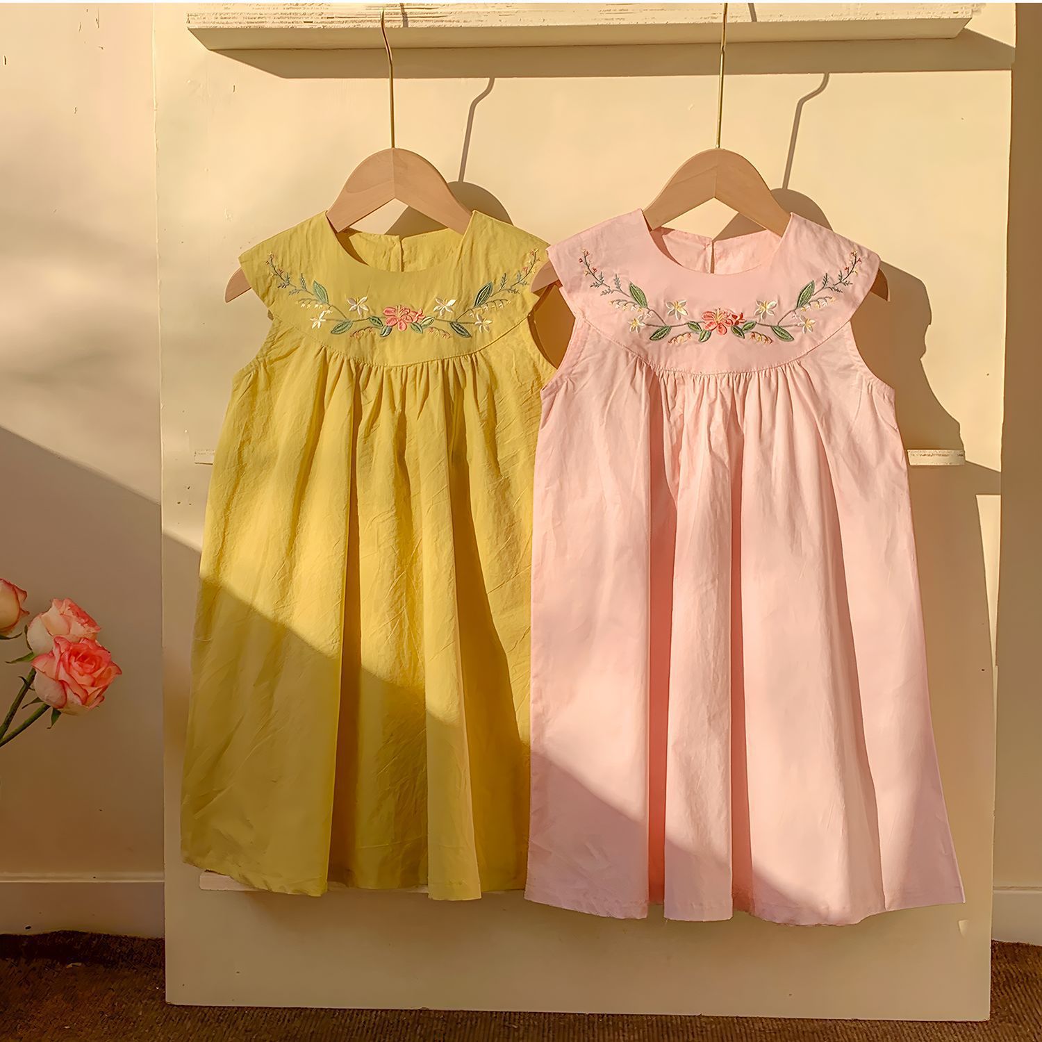 2-7-year-old Korean Version Su - Embroidery Yellow Dress 评论和价格