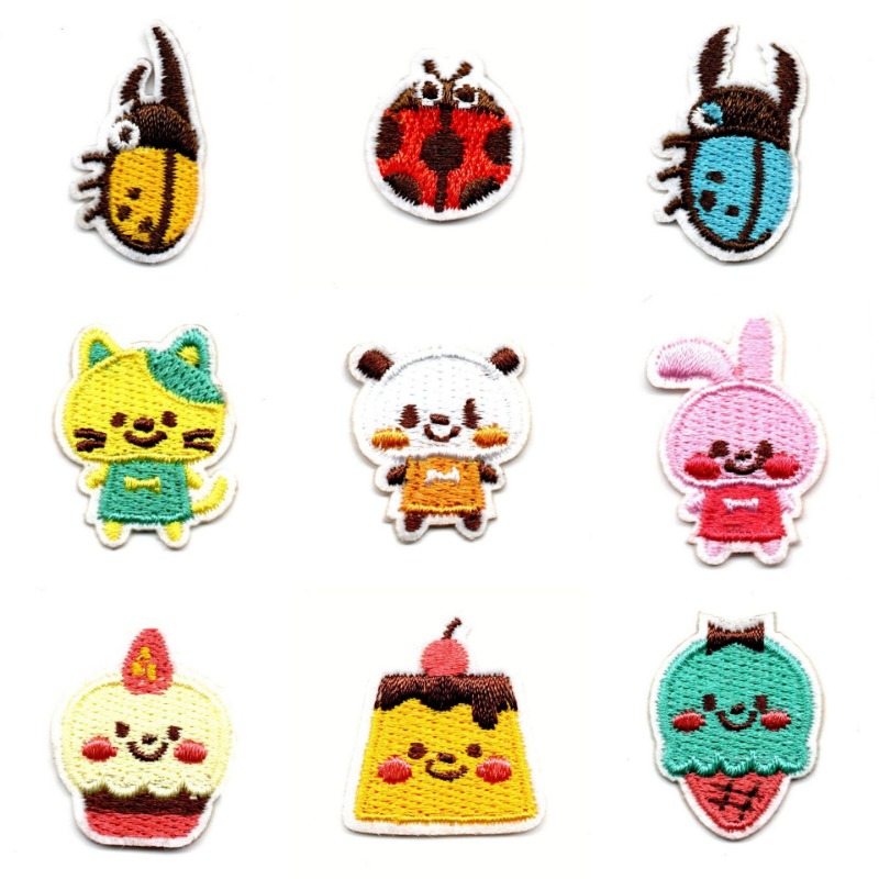 50pcs/Lot Stick-on Anime Embro - Embroidery Lady Bug 评论和价格